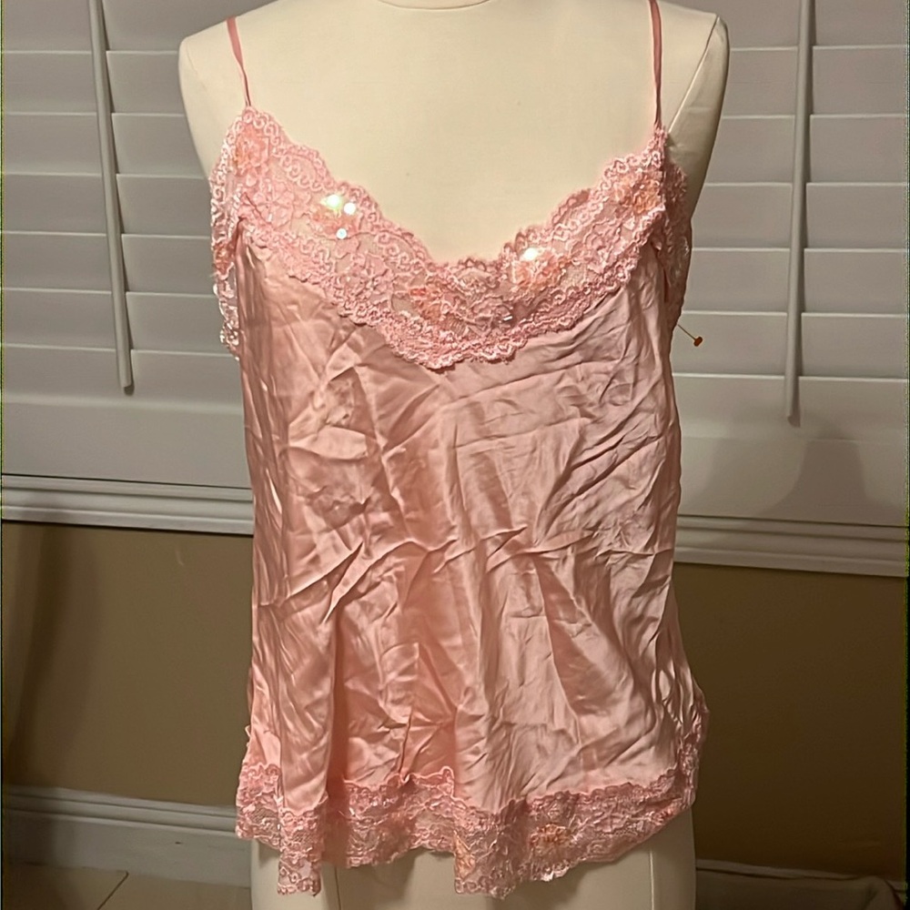 new york and company silk lace top